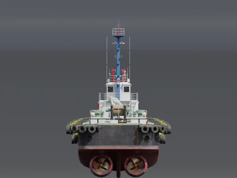 Tugboat 3D Model