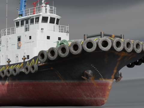 Tugboat 3D मॉडल