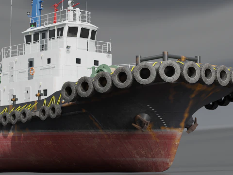 Tugboat 3D Model
