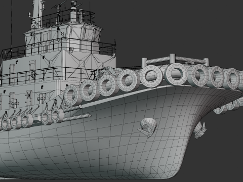 Tugboat 3D मॉडल