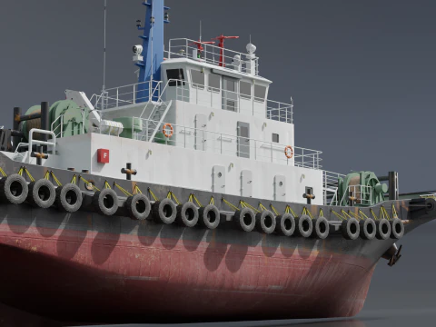 Tugboat 3D Model