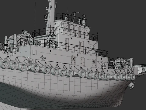 Tugboat 3D Model