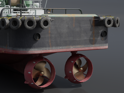 Tugboat 3D मॉडल