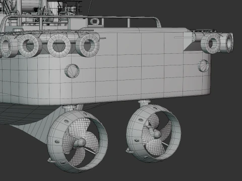 Tugboat 3D Model
