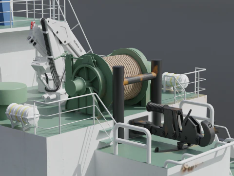 Tugboat 3D Model