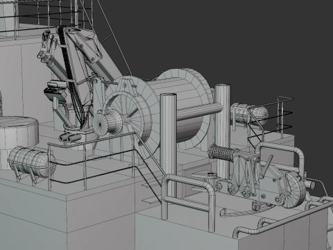 Tugboat 3D Model