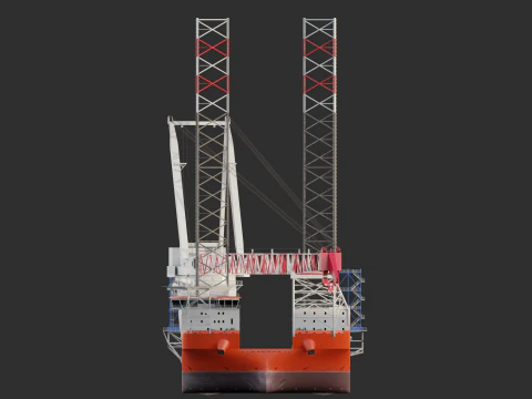 Jack-up Construction 3D Model