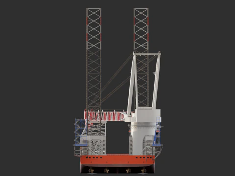 Jack-up Construction 3D Model