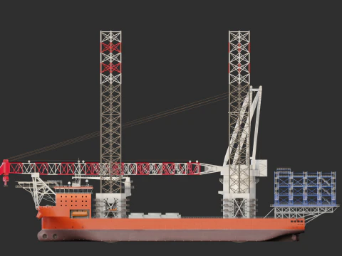 Jack-up Construction 3D Model