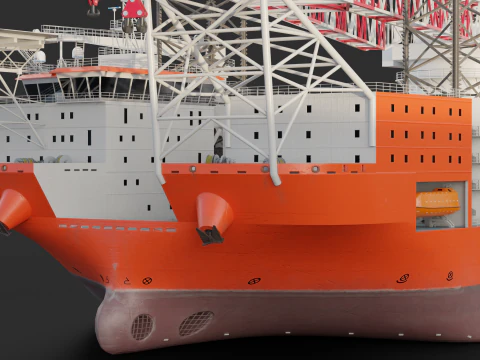 Jack-up Construction 3D Model