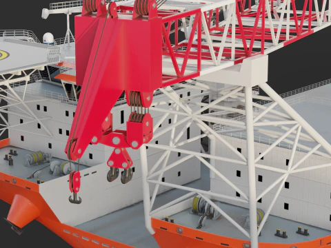 Jack-up Construction 3D Model