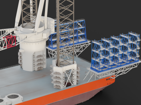 Jack-up Construction Model 3D
