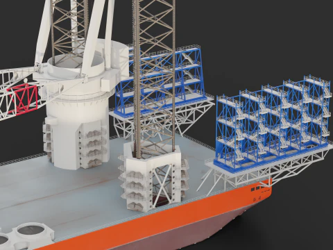 Jack-up Construction 3D Model