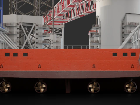 Jack-up Construction 3D Model