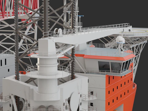 Jack-up Construction 3D Model