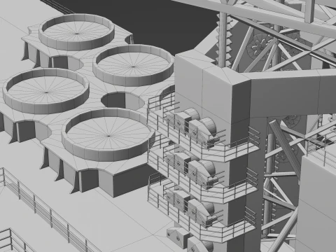Jack-up Construction 3D Model