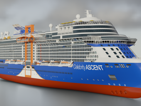 Cruise Ship Celebrity 3D Model