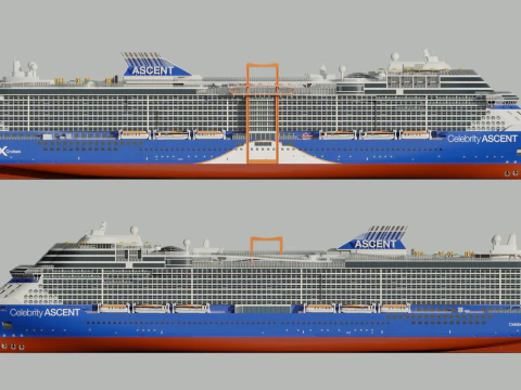 Cruise Ship Celebrity 3D Model