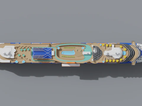 Cruise Ship Celebrity 3D Model