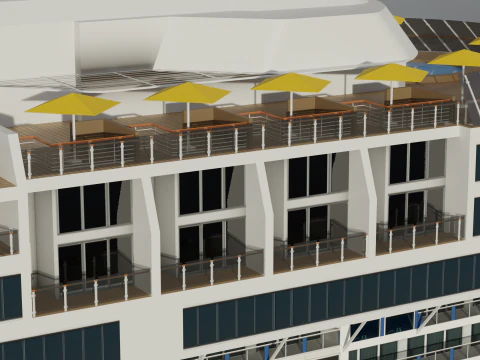 Cruise Ship Celebrity 3D Model