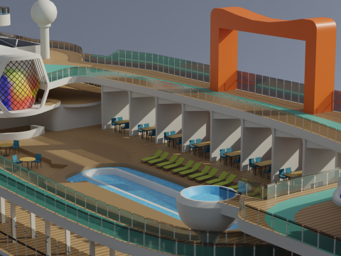 Cruise Ship Celebrity 3D 모델