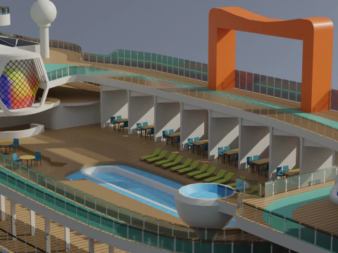Cruise Ship Celebrity 3D Model