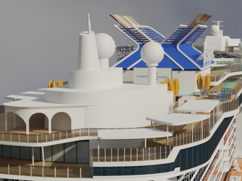 Cruise Ship Celebrity 3D 모델