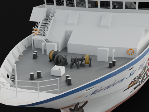 Pasażerski statek towarowy Model 3D