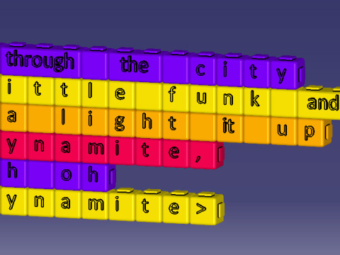 English Alphabet Keyboard BlockType1 Model do druku 3D