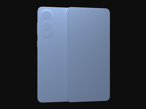 Samsung Galaxy S25 Edge Titanium Icyblue 3D 모델