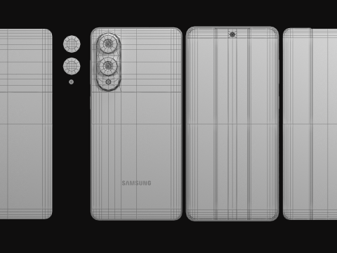 Samsung Galaxy S25 Edge Titanium Silver 3D Model