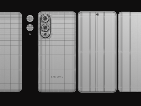 Samsung Galaxy S25 Edge Titanium Silver 3D Model