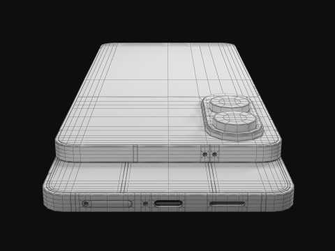 Samsung Galaxy S25 Edge Titanium Silver 3D Model