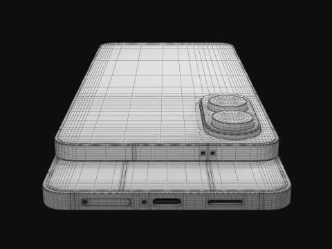 Samsung Galaxy S25 Edge Titanium Silver 3D Model