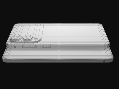 Samsung Galaxy S25 Edge Titanium Silver 3D Model