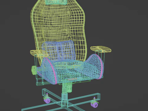 Gamers chair 3D Model