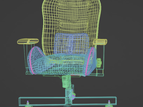 Gamers chair 3Dモデル