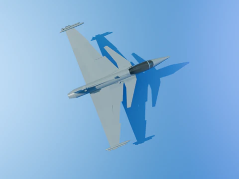 Saab Gripen Jet 3D Model