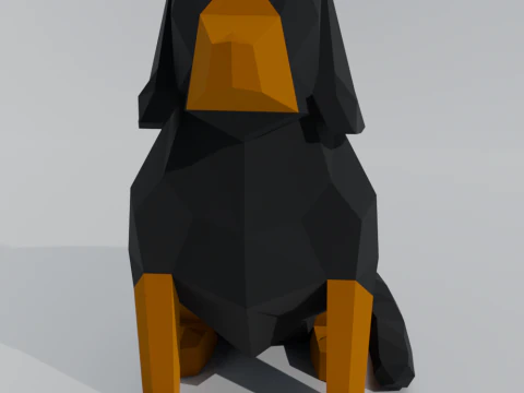 犬 3Dプリントモデル