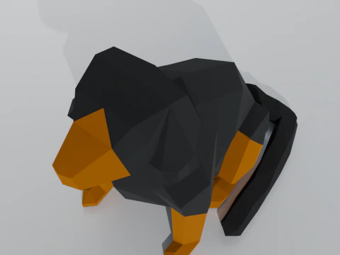 犬 3Dプリントモデル