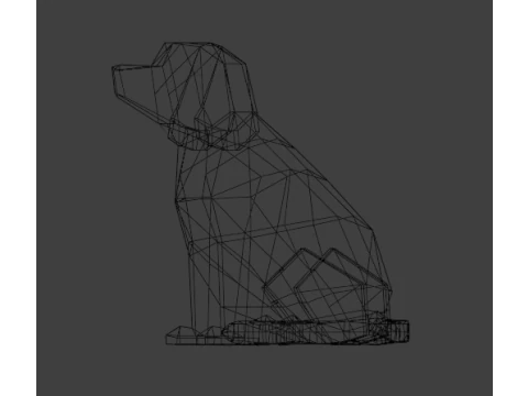 犬 3Dプリントモデル