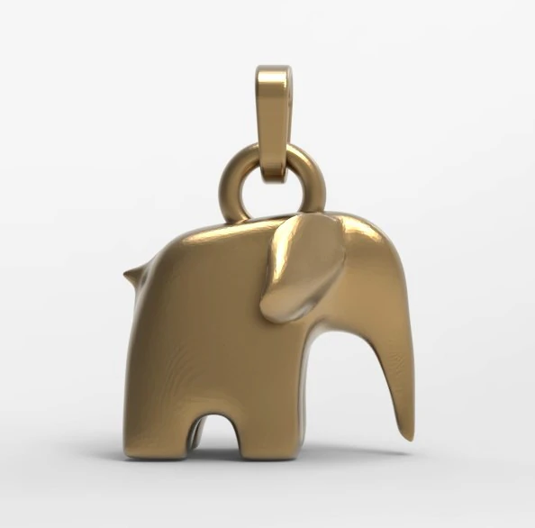 ELEFANT PEDANT 3D Print Model .c4d .max .obj .3ds .fbx .stl .blend