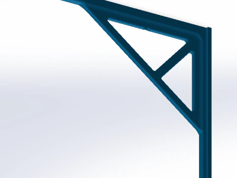Heavy Duty Garage Shelf Bracket 3 Sizes 200 - 250 - 300mm Industrial Strength PrintReady STL 3D Print Model