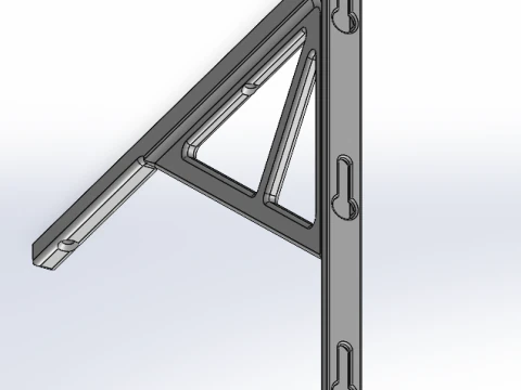 Heavy Duty Garage Shelf Bracket 3 Sizes 200 - 250 - 300mm Industrial Strength PrintReady STL 3D Print Model