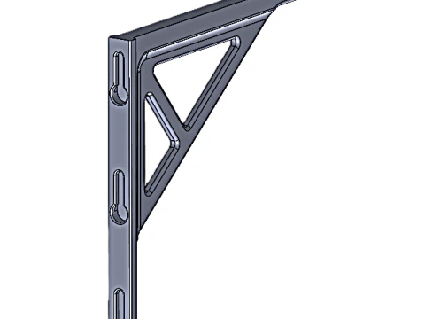 Heavy Duty Garage Shelf Bracket 3 Sizes 200 - 250 - 300mm Industrial Strength PrintReady STL 3D Print Model