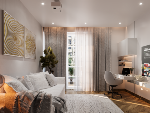 GuestBedroom01 Modelo 3D