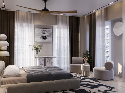 Luxury Master Bedroom 01 Modelo 3D