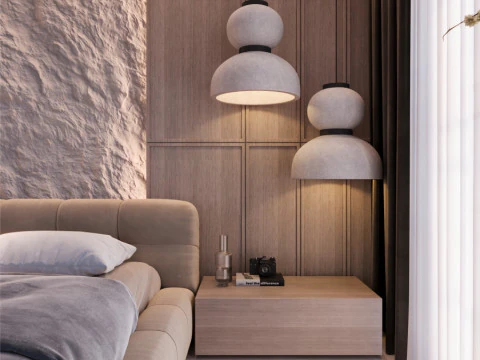 Luxury Master Bedroom 01 3D Model