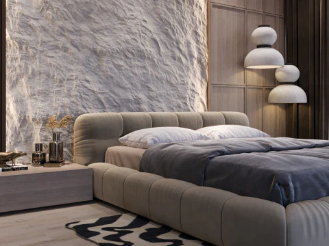 Luxury Master Bedroom 01 3D Model