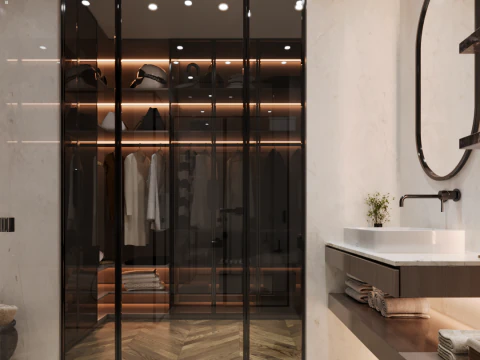 Luxury Bathroom 01 3D Model